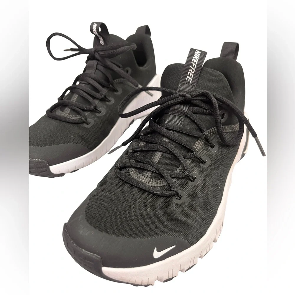 Nike Black and White Slip-On Training Sneakers / Nike Free Metcon 6 - NEW!! - Picture 6 of 12